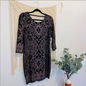 NWT Altar’d State Black & Rose Gold Sparkle Dress